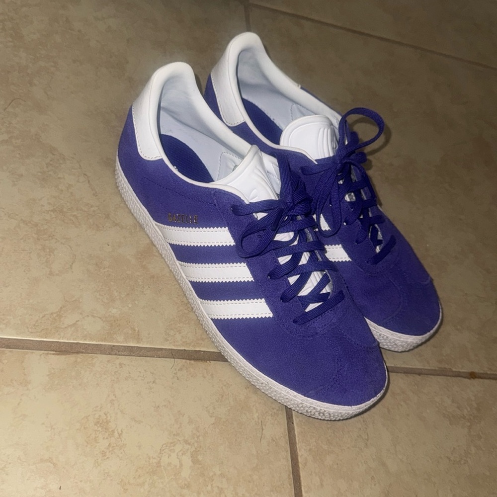 Purple Adidas Gazelle